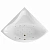 Ванна акриловая EXCELLENT Glamour RELAX WAEX.GLA15.RELAX.BR 150x150 белая с гидромассажем