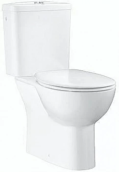 Унитаз-компакт Grohe Bau Ceramic 39346000 безободковый, с бачком, с крышкой микролифт