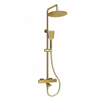 Душевая система WasserKraft Aisch 5500 SET2672 Thermo золото матовое