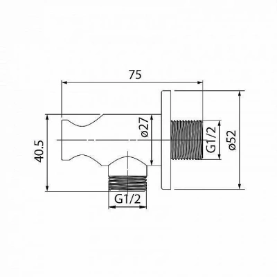 Подключение для шланга Iddis Ray 001SB01i62