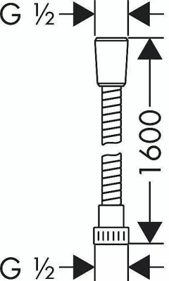 Душевой шланг Hansgrohe Metaflex 28266000