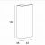 Пенал Cezares Stylus 43 55234 Bianco opaco