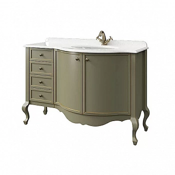Тумба с раковиной Caprigo Lusso 133T4-300-U1-023 00.1890.0.20.1 h20 120 оливковая