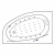 Ванна акриловая EXCELLENT Kameleon NANO WAEX.KML17.NANO.CR 170x110 белая с гидромассажем