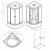 Душевая кабина AM.PM X-Joy W94C-401A-090BT 90x90