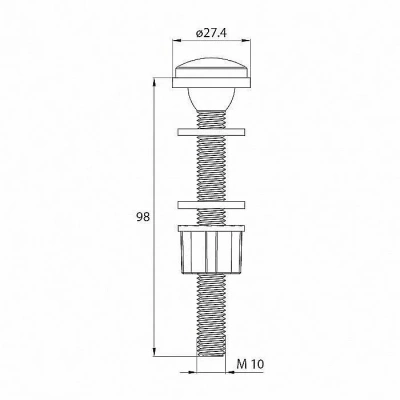 Смывное устройство для унитаза Iddis Optima Home Single Mode F012400-0005