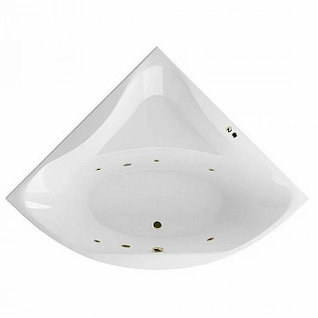 Ванна акриловая EXCELLENT Glamour SOFT WAEX.GLA15.SOFT.BR 150x150 белая с гидромассажем