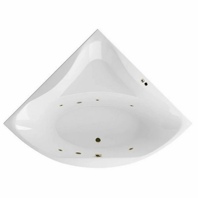 Ванна акриловая EXCELLENT Glamour SOFT WAEX.GLA15.SOFT.BR 150x150 белая с гидромассажем