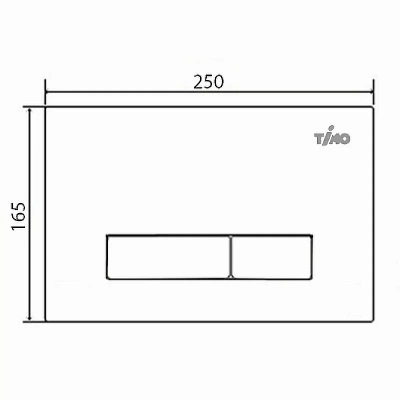 Кнопка для инсталляции Timo Inari FP-003MB черная матовая