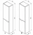Пенал подвесной Ravak CLASSIC II SB 40 белый