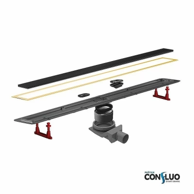 Душевой трап Pestan Confluo Premium Line Black Glass Gold 550