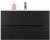 Тумба с раковиной Orange Line Li-100Tub+Ra черный матовый