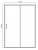 Душевая дверь Bravat DROP BD120.4100A