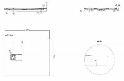 Душевой поддон Salini Oasi 120325M S-Stone 120x100 белый матовый