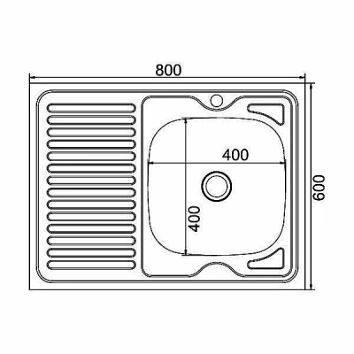 Мойка кухонная MIXLINE ML 527971 хром
