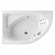 Ванна акриловая EXCELLENT Aquarella LINE WAEX.ARL17.LINE.BR 170x110 белая с гидромассажем