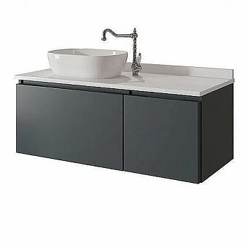 Тумба с накладной раковиной с двумя ящиками Caprigo Ponza 151-160F