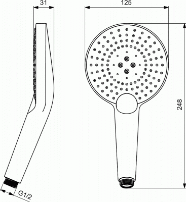 Душевая лейка Ideal Standard Ideal Evo B1759AA