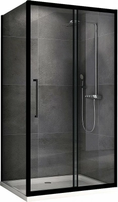 Душевой уголок ABBER Schwarzer Diamant AG30130BH-S90B 130х90 стекло прозрачное/профиль черный