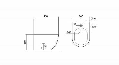 Биде Aquatek Европа AQ1017-00 белое