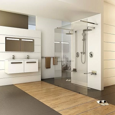 Душевое ограждение Ravak WALK-IN FREE ST 150/W SET-1200 Un стекло прозрачное/профиль хром