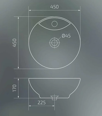 Раковина GID 9001