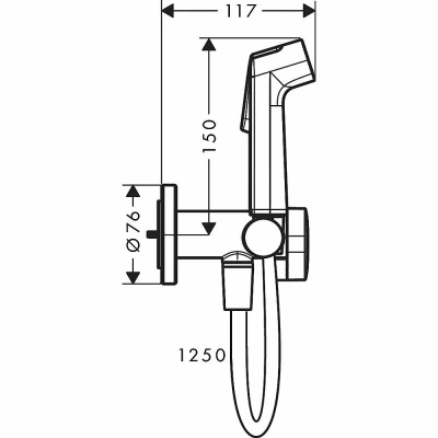 Гигиенический душ Hansgrohe Bidette 29232000 хром