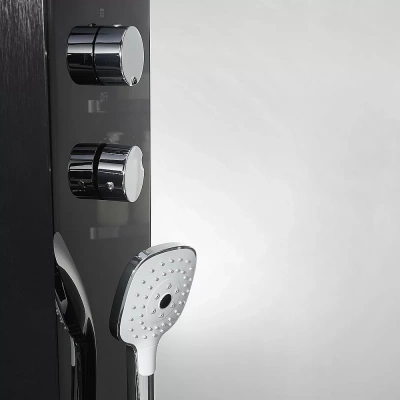 Душевая кабина Orans Diamond 89101BLH 100х100 профиль черный