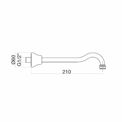 Излив для душа Webert Armony AC0537065 бронза