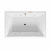 Ванна акриловая EXCELLENT Crown Lux SOFT WAEX.CRO19.SOFT.GL 190x120 белая с гидромассажем