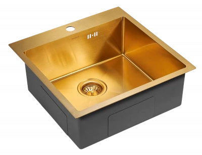 Мойка кухонная Paulmark Kroner PM215151-BG брашированное золото