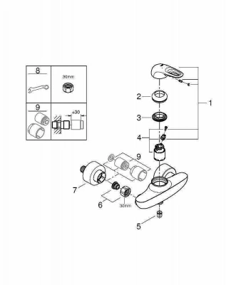 Смеситель для душа Grohe Eurostyle New 33590003 хром