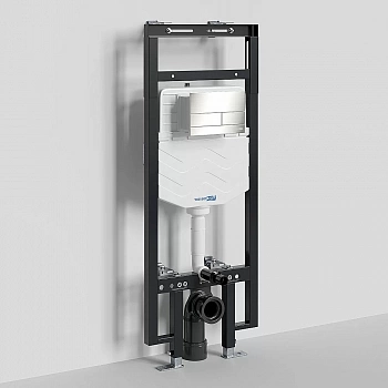 Инсталляция для унитаза WasserKraft Dinkel 58TLT.010.ME.BN04 с кнопкой никель