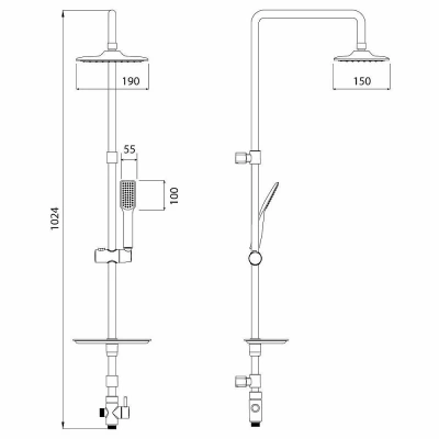 Душевая система Lemark LM8804C