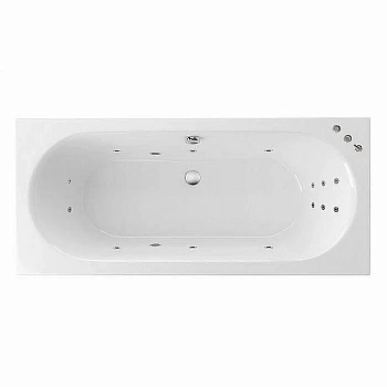 Ванна акриловая EXCELLENT Oceana Slim SMART WAEX.OCE17S.SMART.CR 170x75 белая с гидромассажем