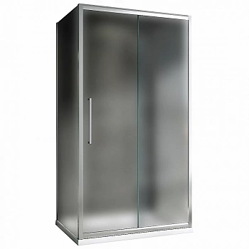 Душевой уголок ABBER Schwarzer Diamant AG30110MH-S75M-S75M 110x75 стекло матовое/профиль хром