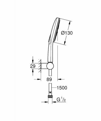 Душевой набор Grohe Rainshower SmartActive 26580LS0