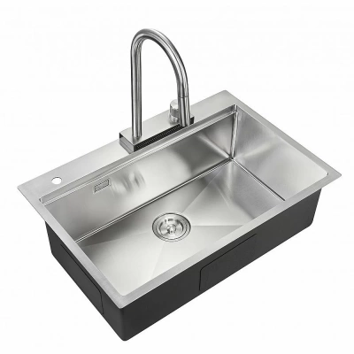 Мойка кухонная Milacio Denia 75 Steel MC.77420 нержавеющая сталь