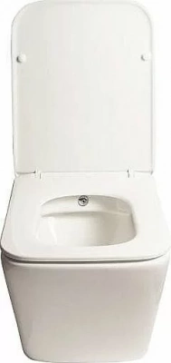 Унитаз подвесной SantiLine SL-5004SM-BD безободковый, с крышкой микролифт