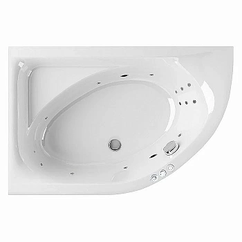Ванна акриловая EXCELLENT Aquarella SMART WAEX.ARL15.SMART.CR 150x100 белая с гидромассажем