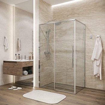 Душевой уголок Grossman Galaxy 120.K33.01.1370.10.00 130x70 профиль хром/стекло прозрачное