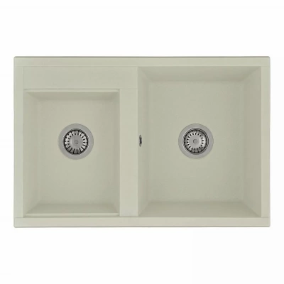 Мойка для кухни Акватон Делия 78 DBL 1A723132DE240 кремовый