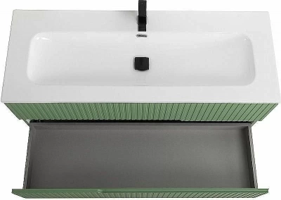 Тумба с раковиной Cezares Duet 120 DUET-N-1200-2C-SO-PS-P фисташковый софт