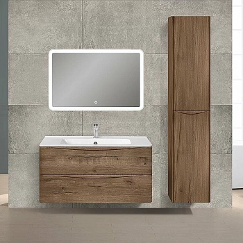 Тумба с раковиной Vincea Paola 100 коричневая