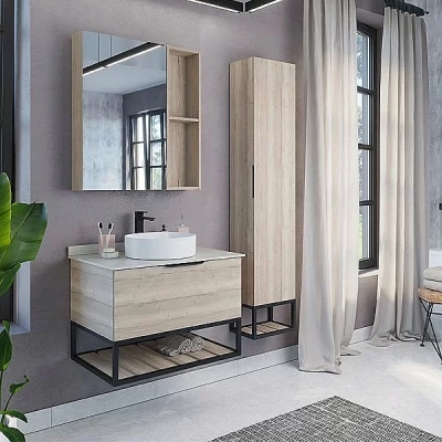 Шкаф-колонна Comforty Порто 00-00009981 35 дуб дымчатый