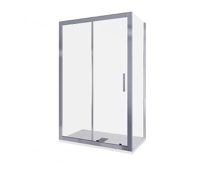 Душевой уголок Good Door Cofe WTW+SP 110х90 стекло прозрачное/профиль хром
