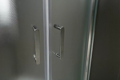 Душевой уголок BelBagno UNO-195-R-2-100-CH-CR 100х100 стекло шиншилла/профиль хром