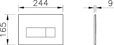 Кнопка для инсталляции Vitra Root Square 740-2325 шлифованное золото