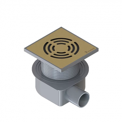 Душевой трап Boheme Smart Design 10 984-10-MG матовое золото