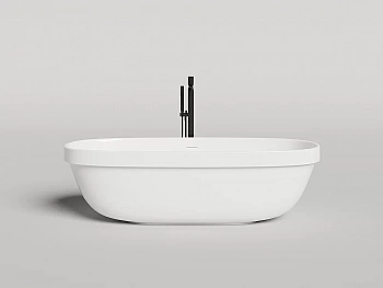 Ванна Salini Greca IN S-Stone 104821MRH 180x80 белая/снаружи RAL матовая